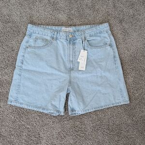 Primark Light Blue Jean Shorts Size 12
